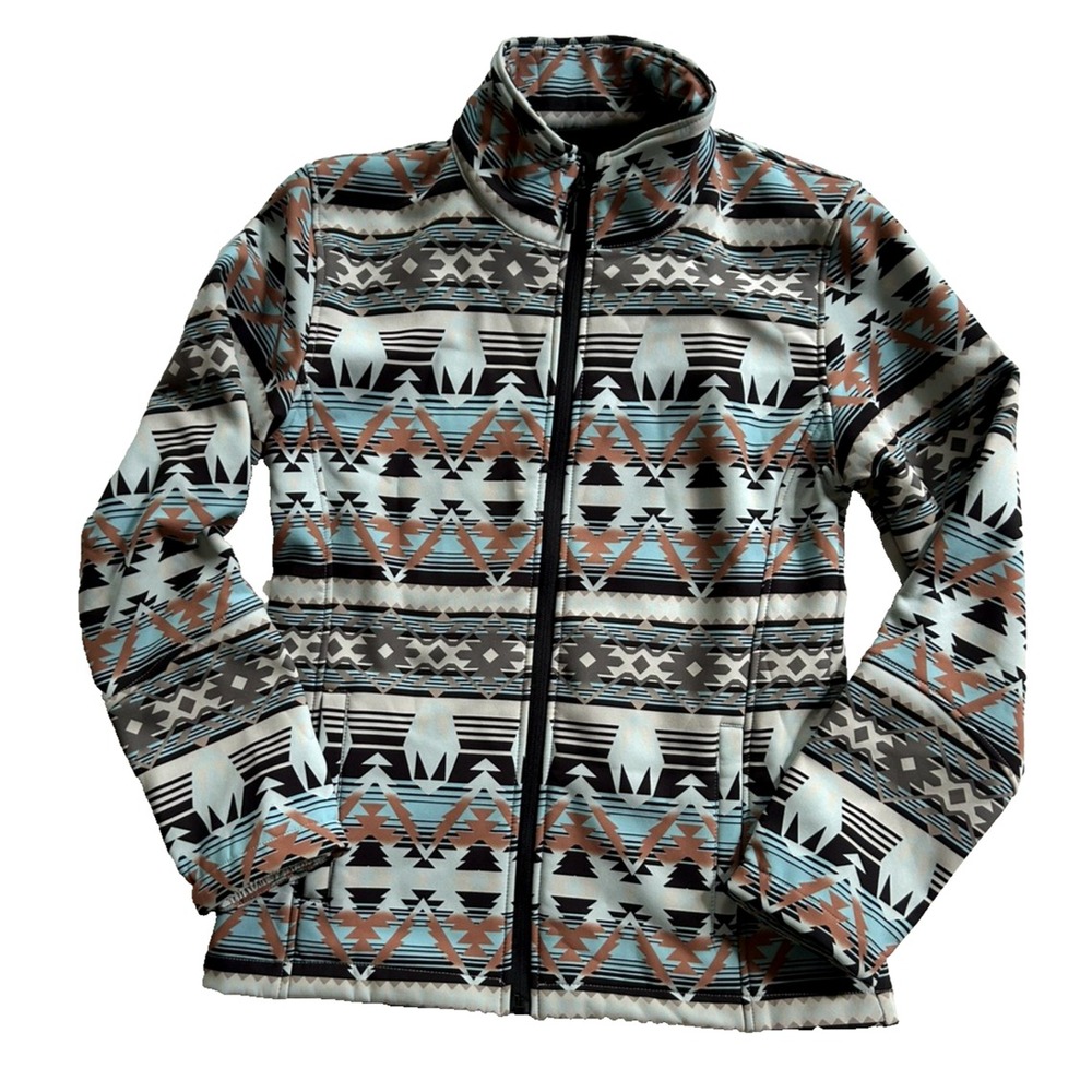 Cowgirl Legend Aztec Lined Jacket Print Western Core Gorpcore Colorful Size L